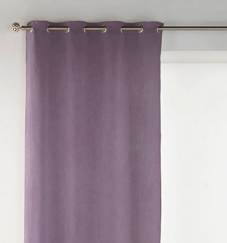 Melanie lavender velvet curtain