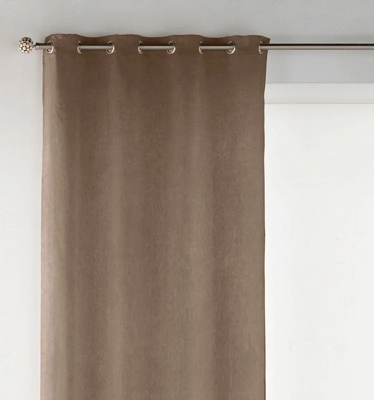 Melanie Walnut Velvet Curtain