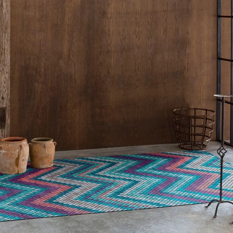 Naf Naf Multicolor Knitted Rug