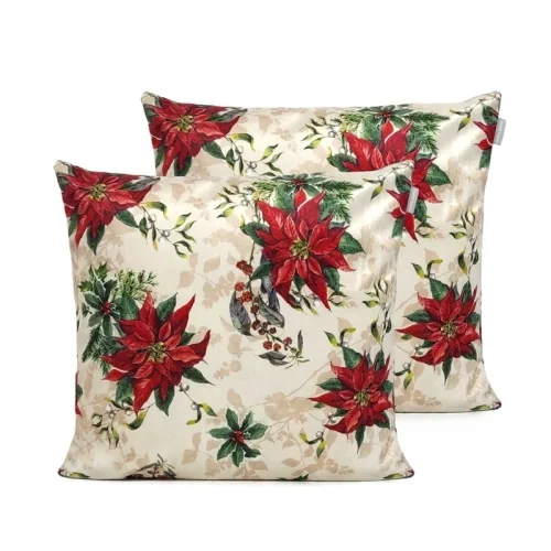 Christmas velvet cushion covers Naf Naf Chamonix 45x45(2) cm multicolor