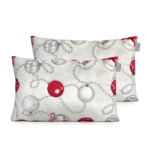 Christmas velvet cushion covers Naf Naf Xmas Days 30x50(2) cm multicolor