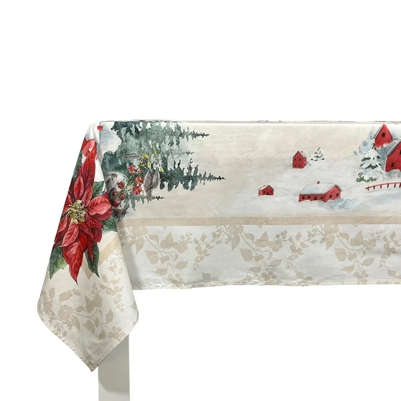 Toalha de mesa de Natal Naf Naf Chamonix multicolorido