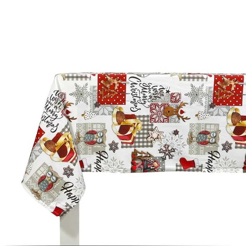 Toalha de mesa de Natal Naf Naf Naive Xmas multicolor