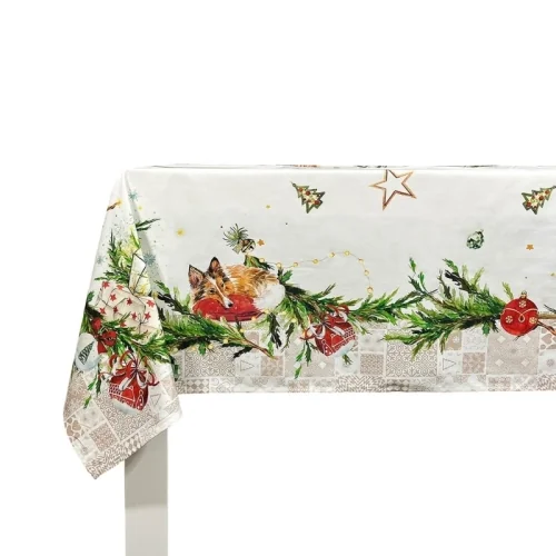 Christmas tablecloth Naf Naf Puppies Xmas multicolor