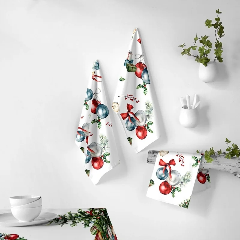 Multicolor Naf Naf Presents Christmas kitchen towels