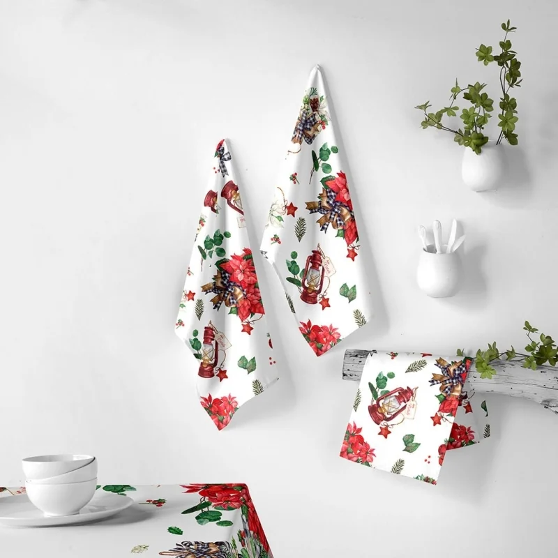 Paños de cocina Navidad Naf Naf Ribbon Xmas multicolor