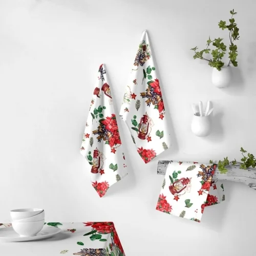 Kerstkeukendoeken Naf Naf Ribbon Xmas veelkleurig