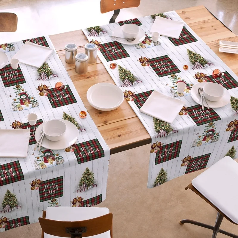 Christmas table runner Naf Naf Holly Jolly multicolor