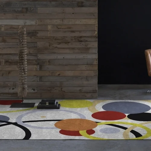 Multicolored Rodier Solei rug