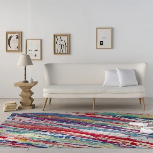 Multicolor Rodier Splash Rug