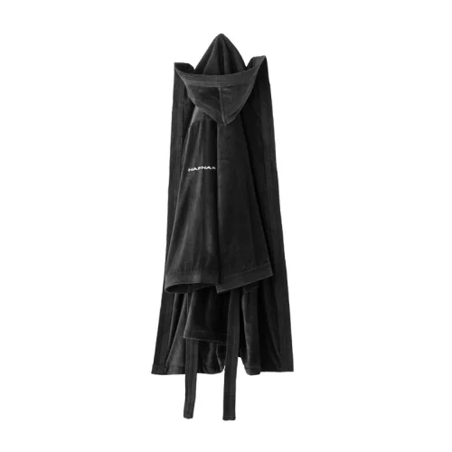 Naf Naf Velor bathrobe colors black