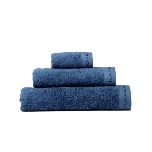 Set asciugamani da bagno 3 pezzi Naf Naf Casual blu scuro