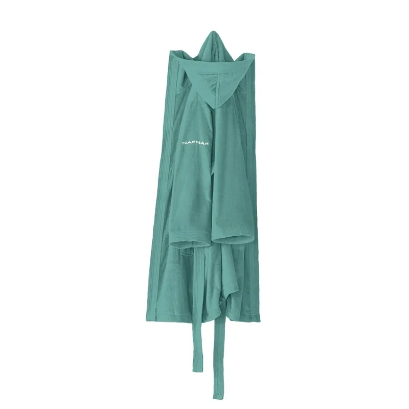 Naf Naf Velor bathrobe in aquamarine colors