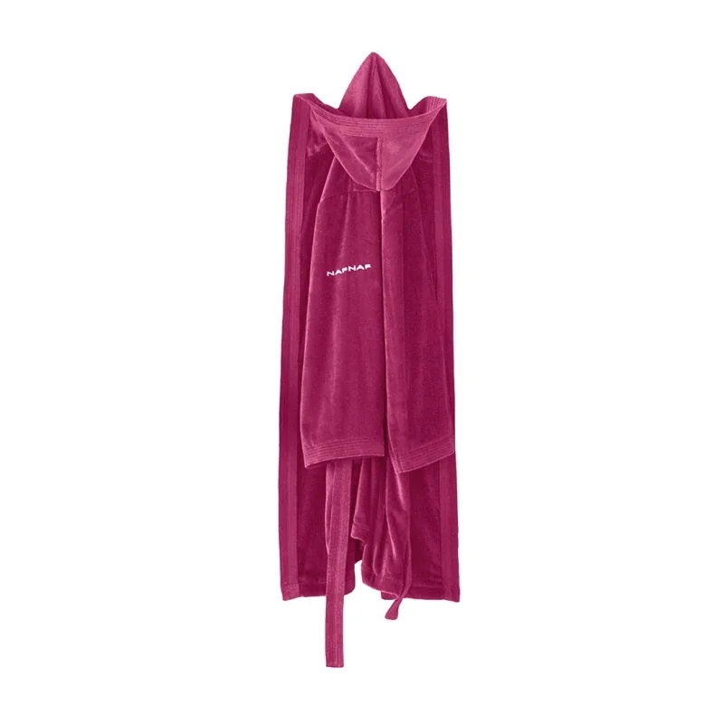 Naf Naf Velor bathrobe colors eggplant